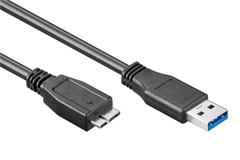 USB 3.0 A til Micro-B kabel icon
